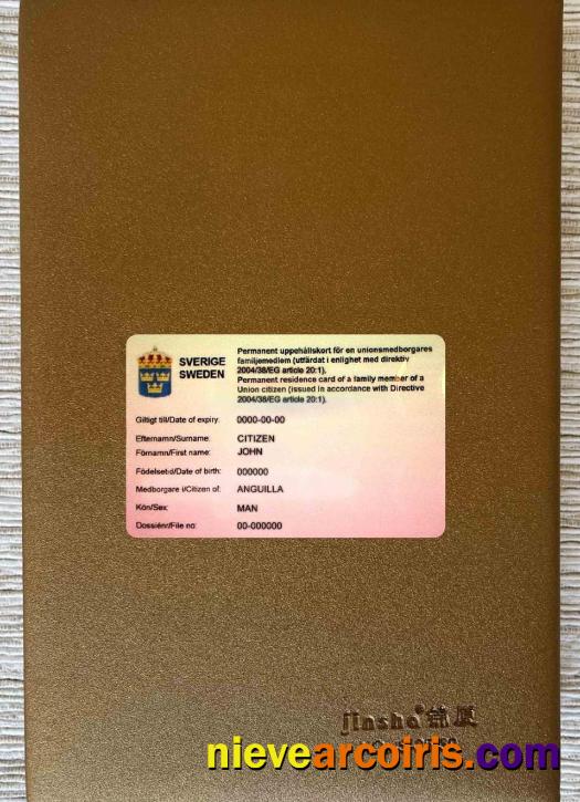 Sweden permanent residence card photolook